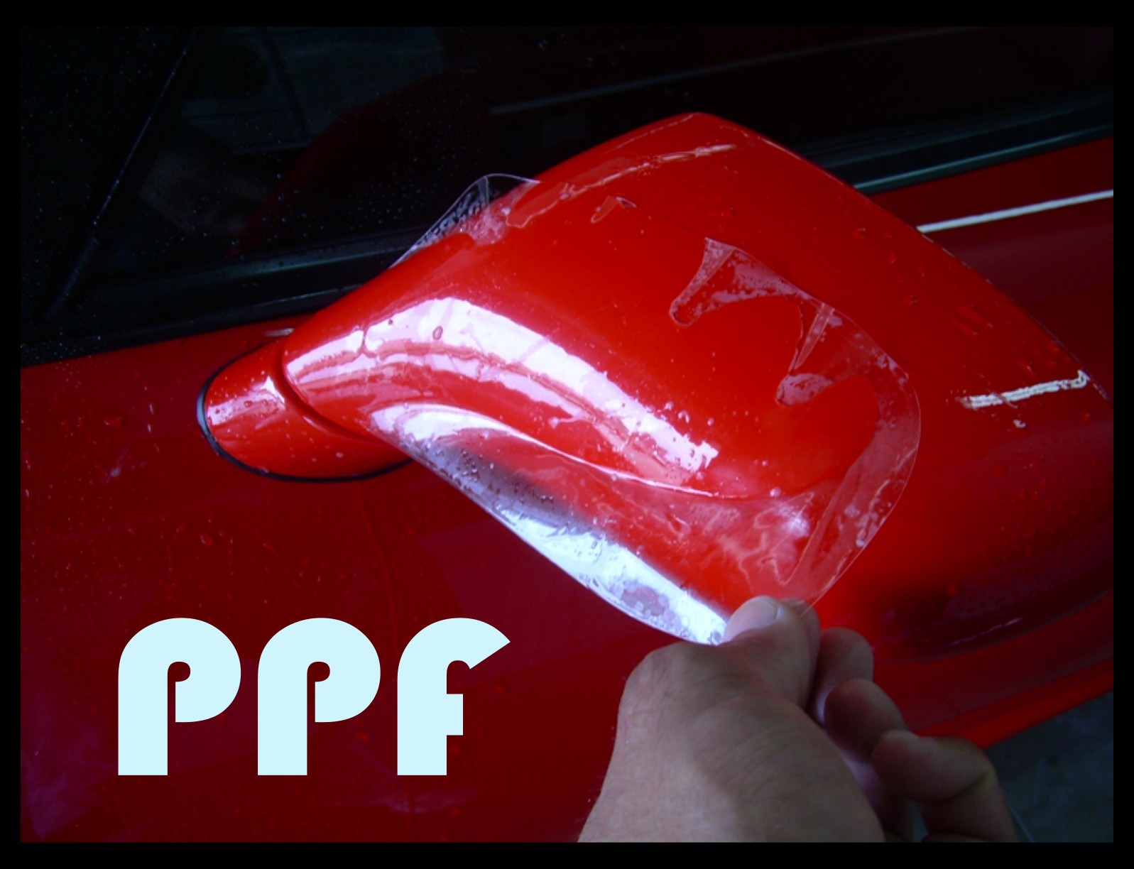 Car With Clear Bra Paint Protection Film